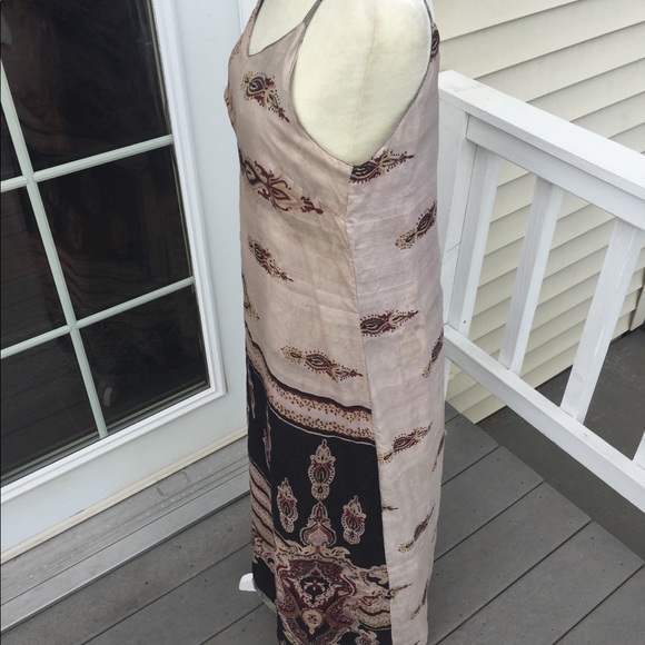 Sacred Threads Silk Maxi Dress. M/L - Picture 9 of 10